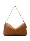 Elleme Trousse Large Suede Cognac-pre Order Delivery In 3 Weeks