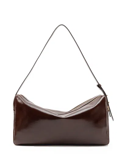 Elleme Trousse Large Vintage Leather Chestnut