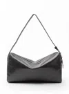 Elleme Trousse Large Vintage Leather Elefante In Black
