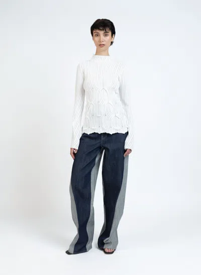 Elleme Turtleneck Fitted Longsleeve/white