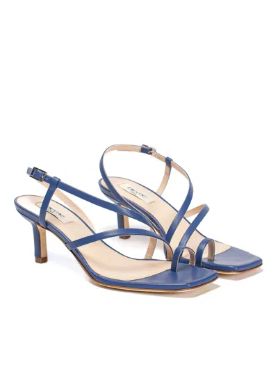 Elleme Blue Twist Strap Heeled Sandals