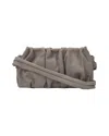 Elleme Tasche Vague Aus Leder Taupe In Grey