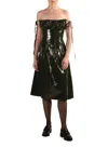 Elleme Vinyl Dress Khaki In Green