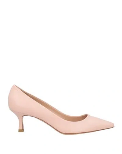 Elleme Woman Pumps Pink Size 10 Leather