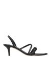 Elleme Woman Sandals Black Size 8 Leather In Black
