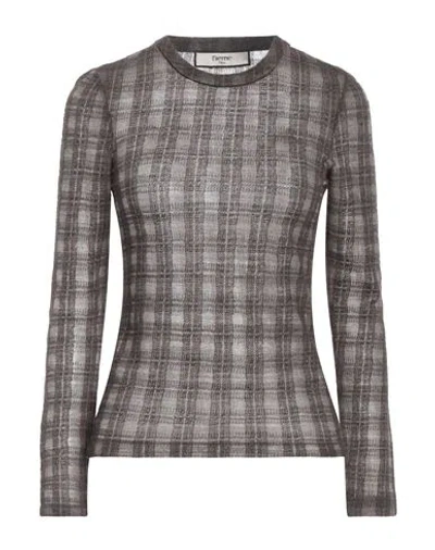 Elleme Woman Sweater Dark Brown Size S Merino Wool, Polyamide