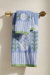 Ellen Merchant Cottage Cotton Towel Collection In Blue