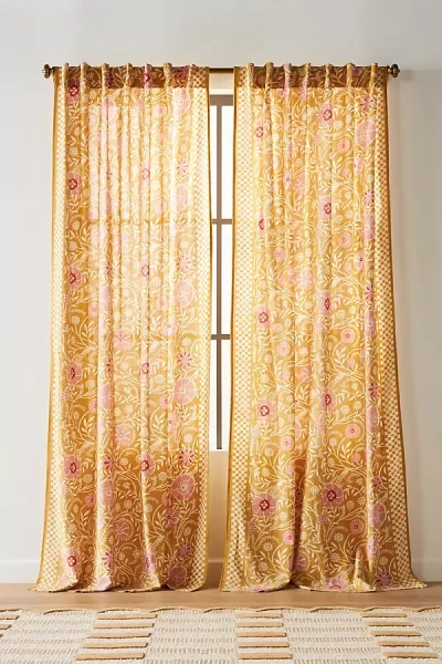 Ellen Merchant Cottage Curtains In Orange