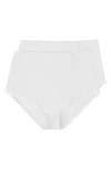 Ellen Tracy 2-pack Shaping Briefs In White
