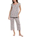 Ellen Tracy 2pc Pajama Set In Multi