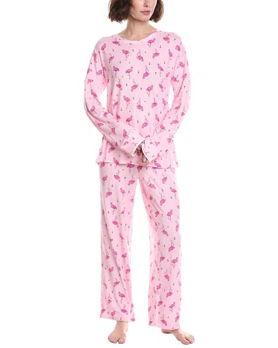 Ellen Tracy 2pc Pajama Set In Pink