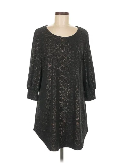 Pre-owned Ellen Tracy 3/4 Sleeve Blouse In Black
