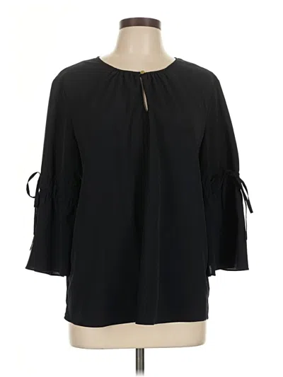 Pre-owned Ellen Tracy 3/4 Sleeve Blouse In Black