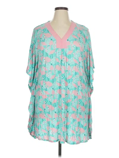 Pre-owned Ellen Tracy 3/4 Sleeve Blouse In Blue