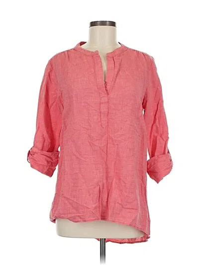 Pre-owned Ellen Tracy 3/4 Sleeve Blouse In Pink