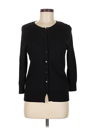 Pre-owned Ellen Tracy 3/4 Sleeve Top Black Sweetheart Neckline Tops