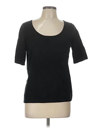 Pre-owned Ellen Tracy 3/4 Sleeve T-shirt In Black