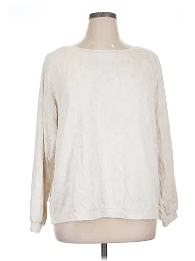 Pre-owned Ellen Tracy 3/4 Sleeve T-shirt In White