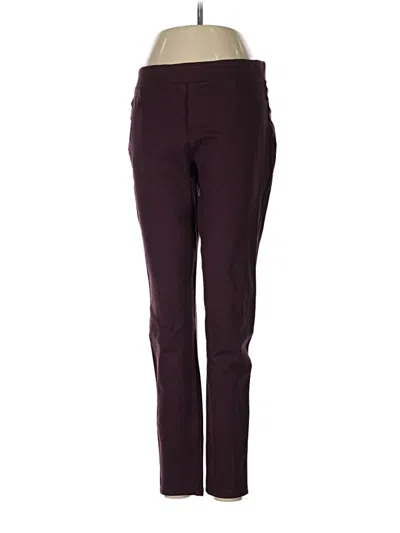 Pre-owned Ellen Tracy Active Pants In Burgundy