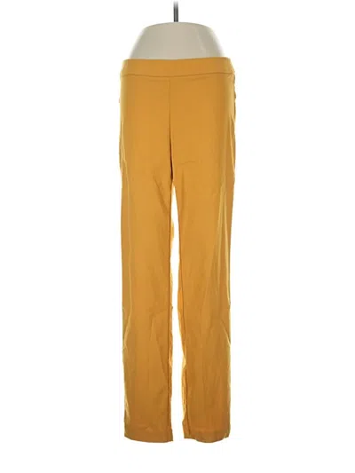 Pre-owned Ellen Tracy Active Pants In Yellow