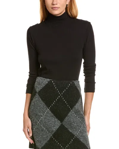 Ellen Tracy Argyle Sweater Skirt In Black