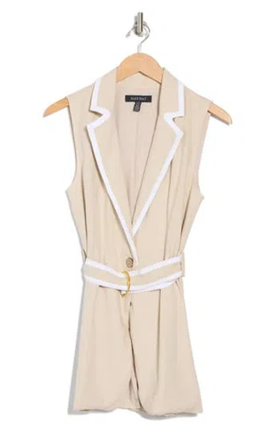 Ellen Tracy Belted Longline Vest