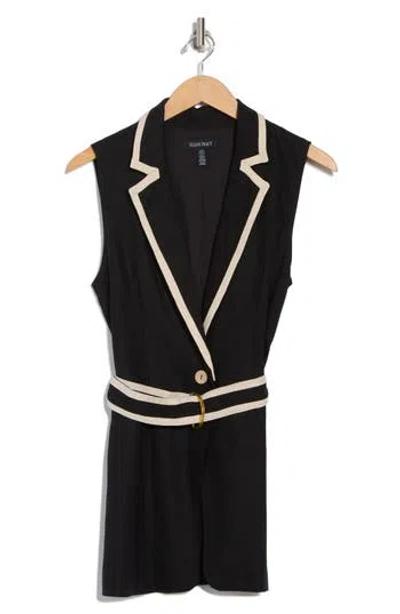 Ellen Tracy Belted Longline Vest