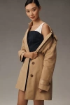 ELLEN TRACY BELTED TRENCH COAT JACKET