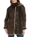 Ellen Tracy Blanket Stitch Jacket In Brown