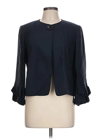 Pre-owned Ellen Tracy Blazer Jacket In Blue