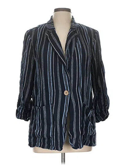 Pre-owned Ellen Tracy Blazer Jacket In Blue