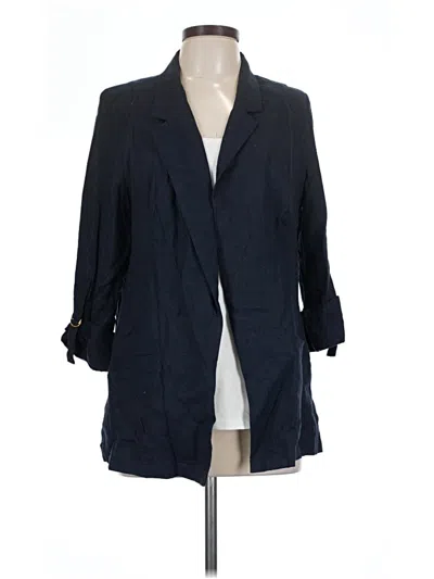 Pre-owned Ellen Tracy Blazer Jacket In Blue