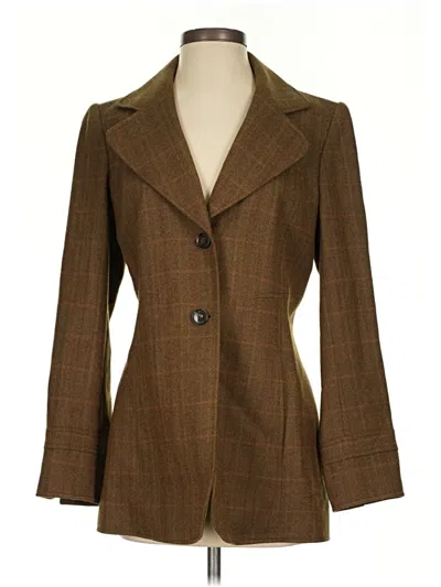 Pre-owned Ellen Tracy Blazer Jacket In Brown