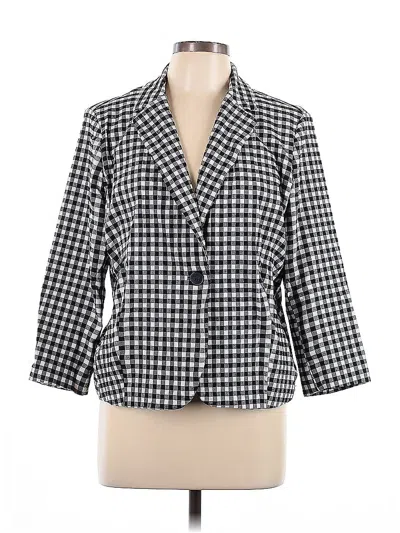 Pre-owned Ellen Tracy Blazer Jacket In Gray