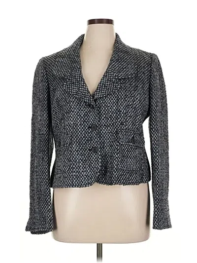 Pre-owned Ellen Tracy Blazer Jacket In Gray