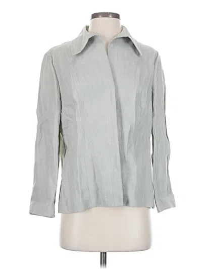 Pre-owned Ellen Tracy Blazer Jacket In Gray