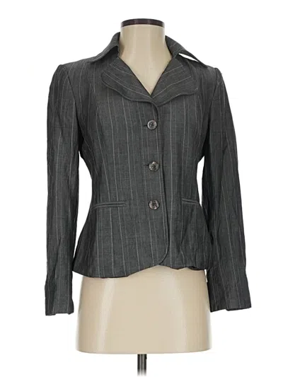 Pre-owned Ellen Tracy Blazer Jacket In Gray