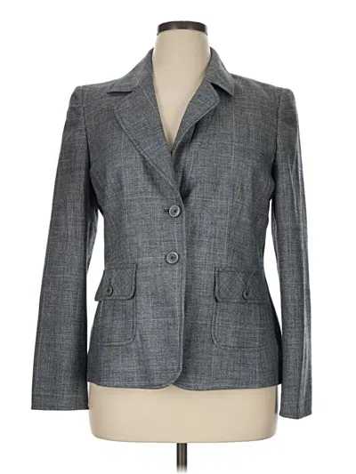 Pre-owned Ellen Tracy Blazer Jacket In Gray