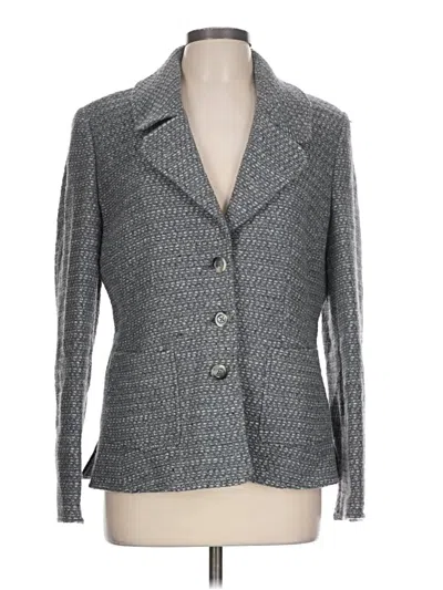 Pre-owned Ellen Tracy Blazer Jacket In Gray