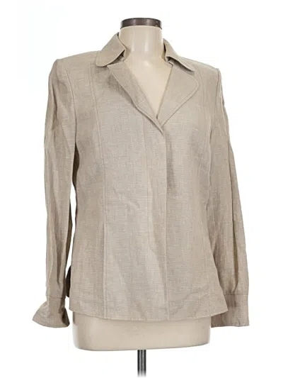 Ellen Tracy Blazer Jacket In Tan