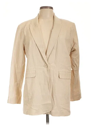 Ellen Tracy Blazer Jacket In Tan