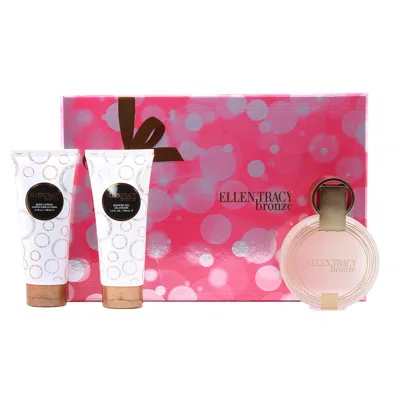 Ellen Tracy Bronze Ladies Set 3.4 oz Edp Spray/ 3.4 oz Body Lotion/ 3.4 oz Shower Gel