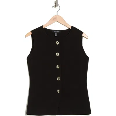 ELLEN TRACY ELLEN TRACY BUTTON FRONT SWEATER VEST
