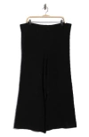 Ellen Tracy Cable Knit Ankle Sweater Pants In Black
