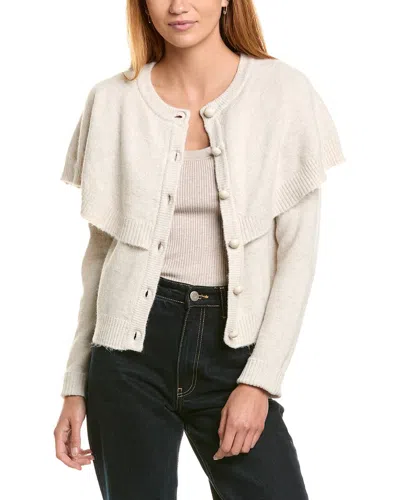 Ellen Tracy Cap Esweater Cardigan In Neutral