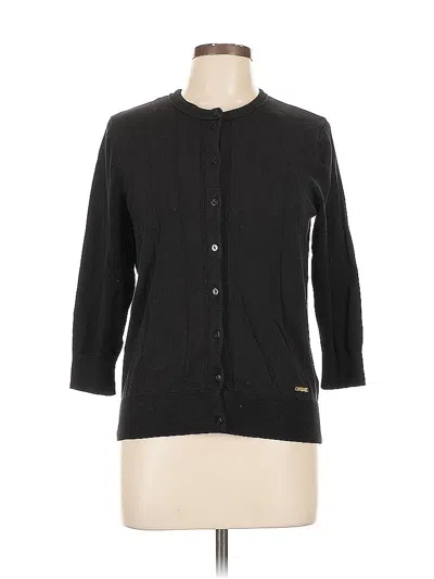 Pre-owned Ellen Tracy Cardigan Sweater In Black
