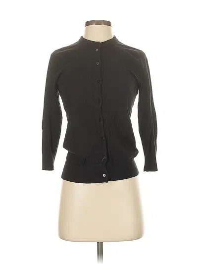 Pre-owned Ellen Tracy Cardigan Sweater In Black