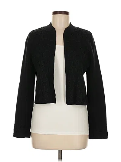 Pre-owned Ellen Tracy Cardigan Sweater In Black