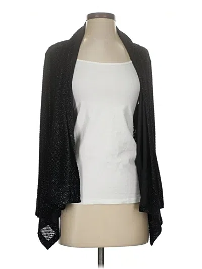 Pre-owned Ellen Tracy Cardigan Sweater In Black