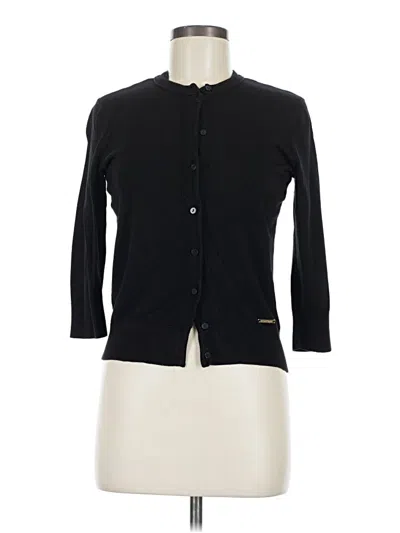 Pre-owned Ellen Tracy Cardigan Sweater In Black